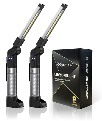 HOTLIGH Work Light Rechargeable - 800 Lumens Work Light with