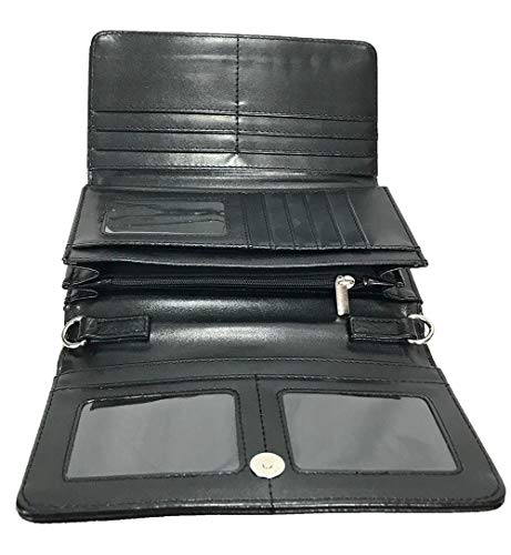 Rhinestone Cross Embroidered Floral Western Cross Wallet3