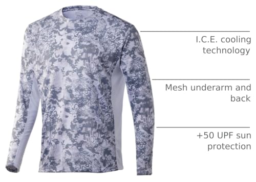 Image of HUK Men's Icon X Long Sleeve Shirt, Performance Fishing Shirt
