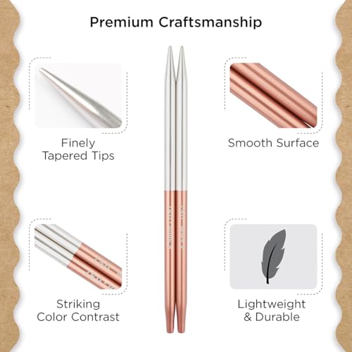 Image of Knitter's Pride Rosemist Normal Interchangeable Circular Needles 5 inch inch (13cm) - US Size 7 (4.5mm)
