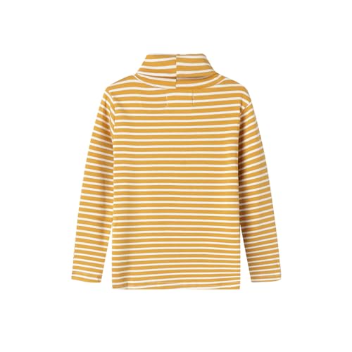 Image of Mud Kingdom Little Girls Long Sleeve Tee Shirts Soft Turtleneck Layering Pullover Slim Stretchy Tops