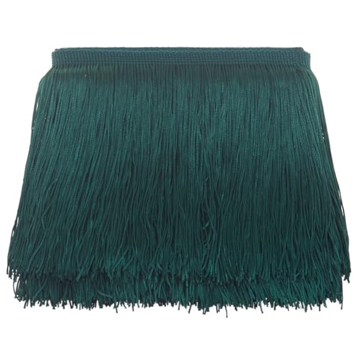 Catálogo de Flecos , listamos los 10 mejores. 41 AMZTKDIY Flecos de costura con flecos de 5 yardas para accesorios de ropa, manualidades, decoración latina de vestido de boda, lámpara de sombra (6 pulgadas verde militar)