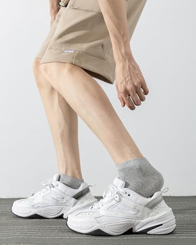 Image of DarkCom Low Cut Ankle Socks for Women and Men, 8 Pairs Thin Cotton Socks