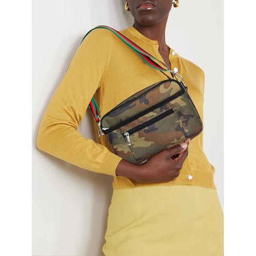 Image of Dyalsa Small Crossbody Bags for Women Canvas /PU Mini Crossbody Purse, Shoulder Bag Traveling Workout