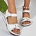 Imagen de Sandalias Deportivas Ortopédicas Para Mujer Moda Plataforma Zapatos Con Punta Abierta Cuña Comodos Verano Sandalia Para Caminar Playa Trekking Blanco 38