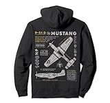 P-51 Mustang | North American Aviation Vintage Fighter Plane Pullover Hoodie