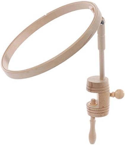 Elbesee Hoop with Table Clamp, Wood, Brown, 25 cm, 10-Inch by Elbesee