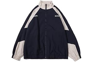 AcuBi Vintage Women's Hip Hop Windbreak Unisex Streetwear Jacket