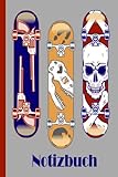 Skateboard Notizbuch: Skateboard Notizbuch, breit liniert, liniertes Papier-Notizbuch für Schule, Studenten, Geschenk für Kinder, Jungen, Mädchen, Skateboard-Liebhaber