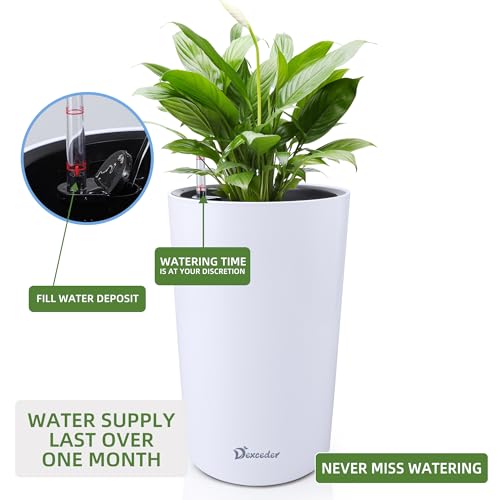 Dexceder 16x12 Self Watering Tall Planter (White Matte) by Dexceder - Used condition - Image 5