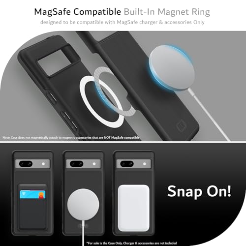 Image of TUDIA MergeGrip Magsafe Compatible for Google Pixel 7a Case - Matte Black