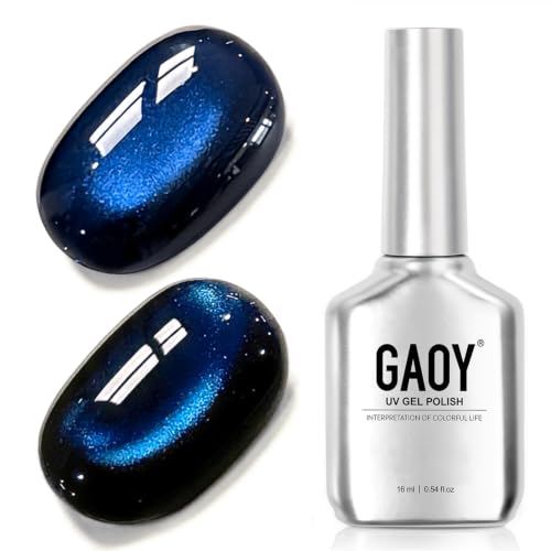 GAOY Blue Cat Eye Gel Nail Polish, 16ml, 4374 Out of the Blue