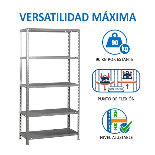 Estantería de almacenaje con tornillos SimonRack de 2000x1100x400 mm y 5 estantes 6