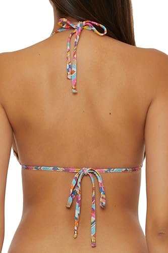 BECCA Women's Color Code Triangle Bikini Top, Adjustable, Tie Back, Swimwear Separates2