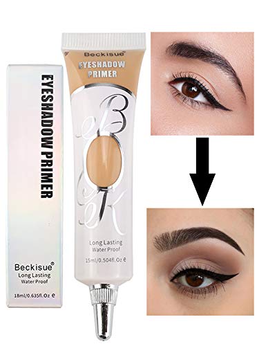 SmoBea Matte Eyeshadow Primer Prevent Oily Lids and Creasing Eye Primer Base Long-lasting Waterproof & Smudgeproof Eye Primer Makeup for All Shadows (Dark, 15ml)