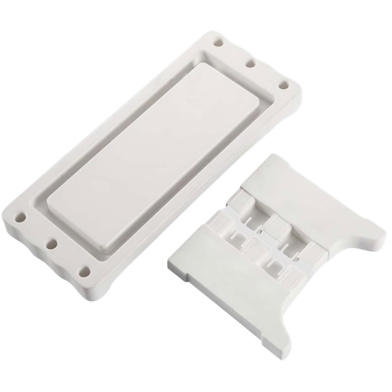 Podstawka pod laptopa, Wielofunkcyjny stojak na monitor biurkowy Półka pionowa Biały Szary 37,5 x 17, 9, cm