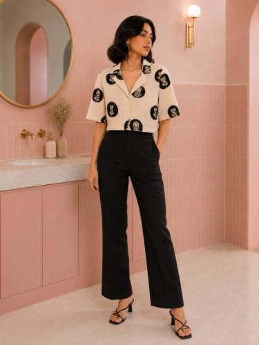 Image of Leriya Fashion Women Printed Rayon Top for Women | Regular Fit Casual Wear | Top for Woman | Floral Western Office College Soft Breathable Fabric