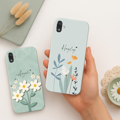 Image of COLORflow Back Cover Compatible with Samsung Galaxy F14 5G | Floral Family Customized Back Cover Compatible with Samsung Galaxy F14 5G