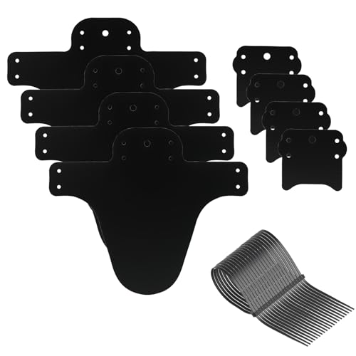 Juego de 2 Guardabarros para Bicicleta MTB, Compatibles con Ruedas De 24', 26', 27.5', 29', En Fibra De Carbono, Ultraligeros Y Flexibles, con Sistema De Anclaje Estable