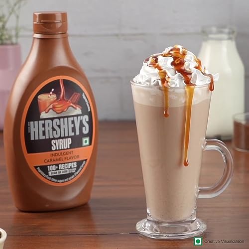Image of Hershey's Caramel Flavored Syrup | Delicious Caramel Flavor | 600 Gm Bottle (Pack of 2)