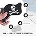 JNXIJ 2 PCS Pirate Flag Car Antenna Toppers, Cool Auto Antenna Decoration with Skull Crossbones Pattern, EVA Foam Flag Shaped Antenna Topper Accessories for Most Vehicles