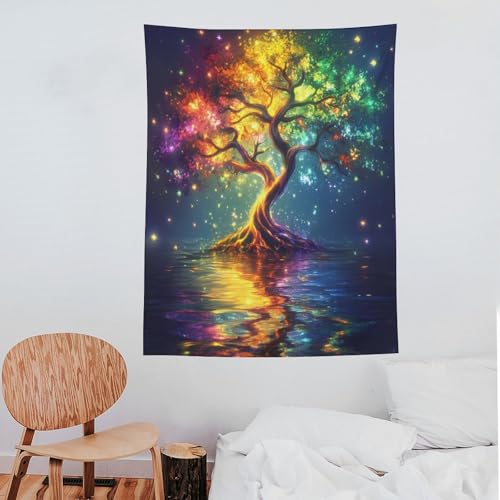 Tapiz de pared decoración vertical con diseño de árbol de la vida 7