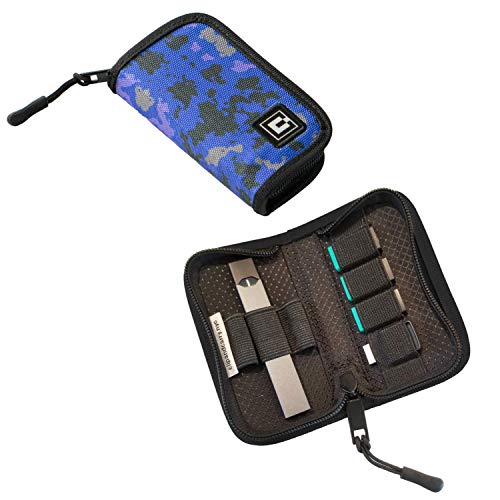 Carrying Case Wallet Holder for JUUL and Other Popular Vapes | Holds Vape, Pods and Charger | Fits in Pockets or Bags (Device Not Included)