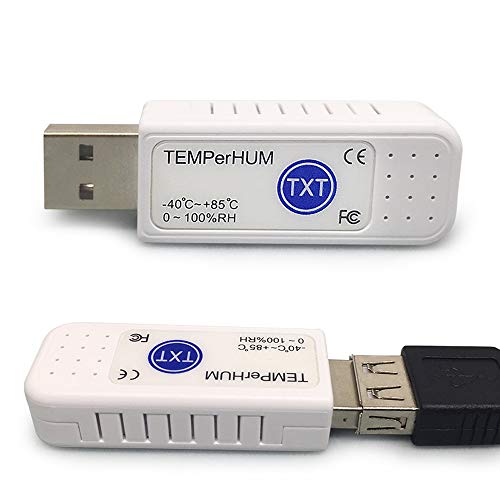 TEMPerHUM PC Sensor PC USB Hygrometer and Thermometer-Golden Blue