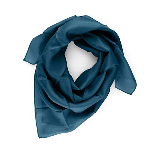 Preisvergleich Produktbild S & B Seidentuch 90x90cm petrol Ponge05