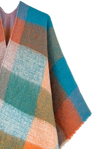 Image of Breezy Lane Women's Shawl Wraps Warm Poncho Ruana Wrap Cardigan