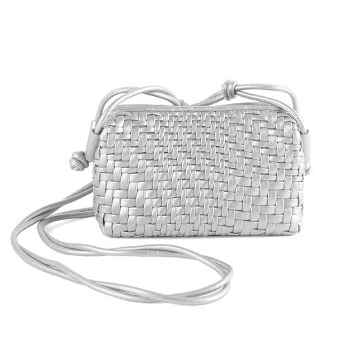 Sac à bandoulière en cuir végétalien tissé : l'excellence du fait main pour femme moderne
