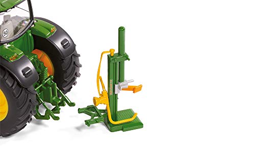 siku 2468, Holzspalter, 1:32, Metall/Kunststoff, Grün, Inkl. 10 Kunststoff-Baumstämme – Bild 3