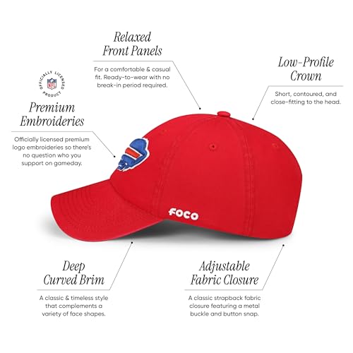 Image of FOCO NFL Mens NFL Team Logo Casual Hat Caps