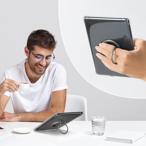 Image of CoBak 6.8 inch Clear Case, not for iPad(A0723) | Lightweight, Scratch-Proof Silicone Back Cover with a Magnetic Ring Stand