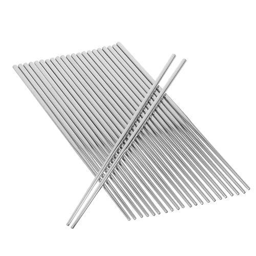 Palillos de acero inoxidable para cocina y restaurante reutilizables 2