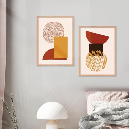 Image of kotart Premium Digital Paintings with Frame for Home Decoration - Modern Art Paintings for Living Room Bedroom Office Room Decor - Painting for Wall Decoration - Pack of 4 (Art 9, Big (13x17 or 13x13 inch))