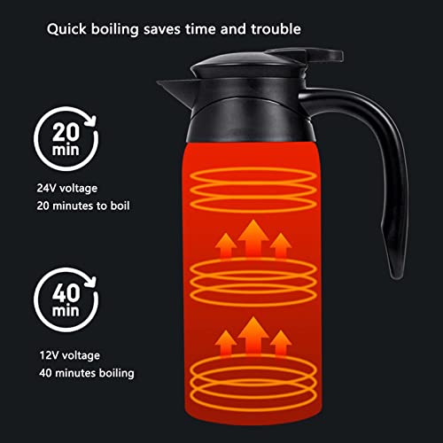 Hervidor Eléctrico Portátil para Auto 800 ml 12V24V miniatura 2