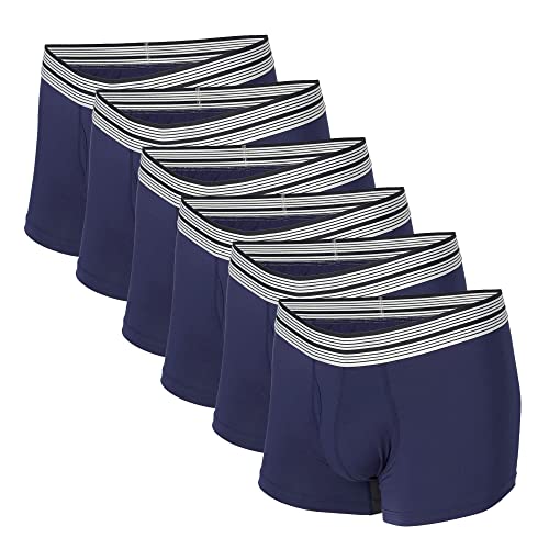 Mr. Davis Men's 6 Pack Trunks Cut Boxer Brief Underwear
