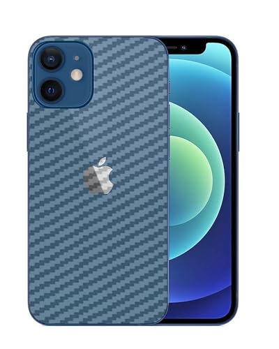 Image of Compatible with Apple iPhone 12 Mini Back Skin Sticker /Vinyl wrap /Protective Film Mobile Skin Carbon Fiber Transparent by Candeal Mizhan (only Back)