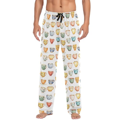 Pantalon de pyjama homme à cordon pour des week-ends cocooning et des nuits sereines