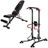 PYKES PEAK (パイクスピーク) ぶら下がり健康器 懸垂マシン 懸垂バー 【高さ調節 220cmまで / 耐荷重 150kg / 日本ブランド/国内検品済み】 ホームジム 筋トレ トレーニング チンニング 懸垂 健康器 ダイエット器具 健康器具 (全身トレーニングセット)