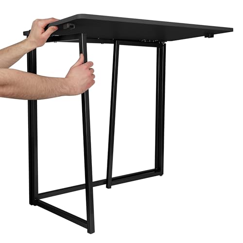 Bureau pliable gain de place Organize It All table console métal - 5