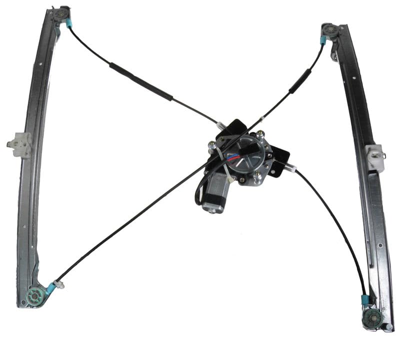 TRQ Front Right Power Window Regulator &amp; Motor Assembly Power Passenger