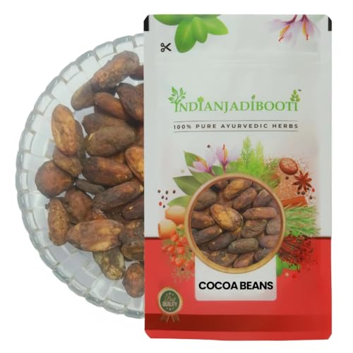 Image of IndianJadiBooti Cocoa Beans (100 GM) - Cacao Beans - Theobroma Cacao - For Culinary and Wellness Use