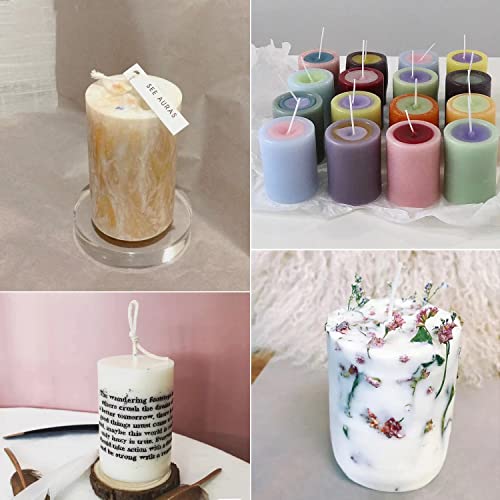 Luxwin 5Pcs/Set Cylinder Candle Molds Silicone Mold For Candle Making,5 Sizes Pillar Candle Resin Molds, Epoxy Resin Casting Molds For Making Candles,Soaps,Home Decoration #TOP5