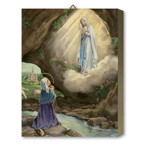 Planche apparition de Notre-Dame de Lourdes oratoire familial
