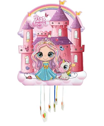 Piñata aniversário infantil - batatas infantis - decoração festas infantis menino e menina - ananás grandes - pinatas para encher com brinquedos e doces - fácil de encher (castelo princesa)