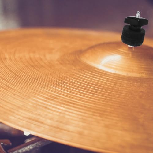 Stacker de platillos STOBAZA en metal plateado con amortiguación y ajuste seguro, accesorio resistente para soportes de platillos e instrumentos de percusión miniatura 7