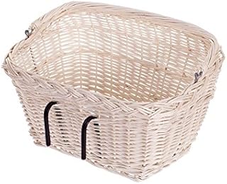 e-wicker24 Panier à vélo, Panier, Beige, 46 x 34 x 28 cm