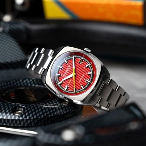 Image of Cadola Men's 38mm Buxton Automatic Watch with Leather Strap CD-1057